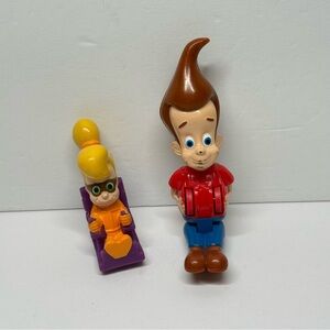 Vintage Nickelodeon Jimmy Neutron & Cindy Burger King Wendy’s 2002-2003 Toys
